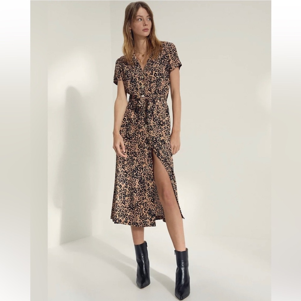 Wilfred Leopard Shirt Dress
